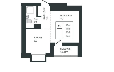 Продается 1 ком.