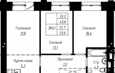 Продается 3 ком.