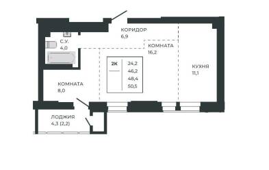 Продается 2 ком.