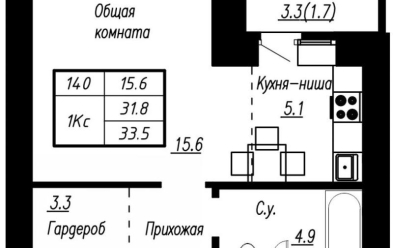 Продается 1 ком.
