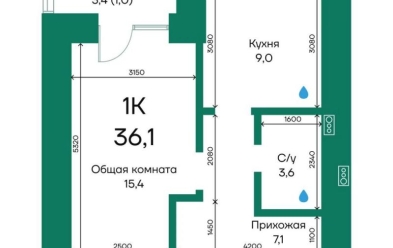 Продается 1 ком.