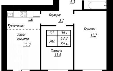 Продается 3 ком.