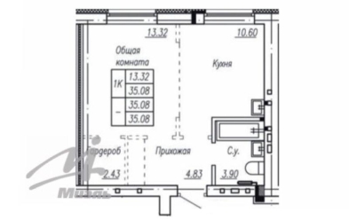 Продается 1 ком.