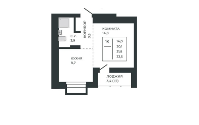 Продается 1 ком.