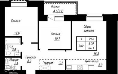 Продается 3 ком.