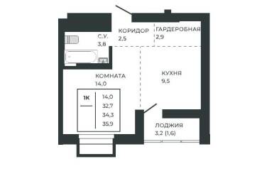 Продается 1 ком.