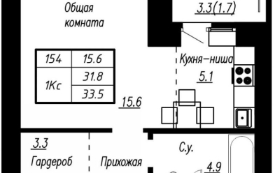 Продается 1 ком.