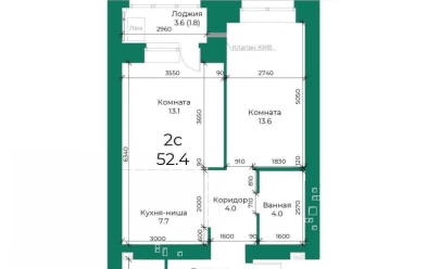 Продается 2 ком.