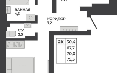 Продается 2 ком.