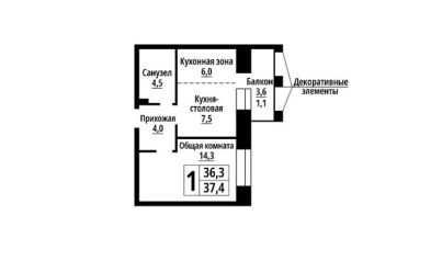 Продается 1 ком.