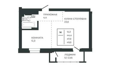 Продается 1 ком.