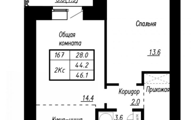 Продается 2 ком.