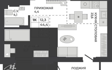 Продается 1 ком.