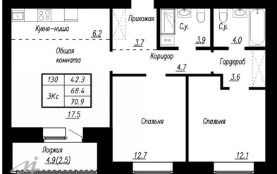 Продается 3 ком.