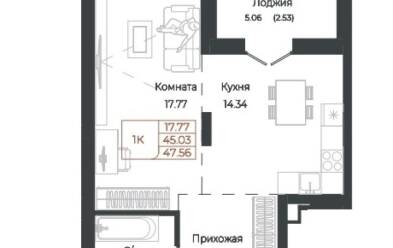 Продается 1 ком.