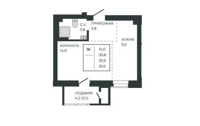 Продается 1 ком.