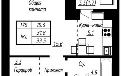 Продается 1 ком.