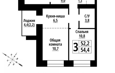 Продается 3 ком.