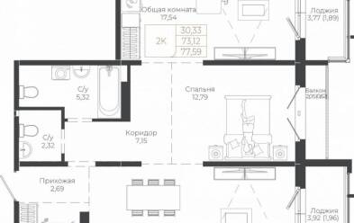 Продается 2 ком.