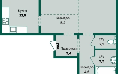 Продается 3 ком.