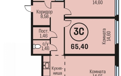 Продается 3 ком.