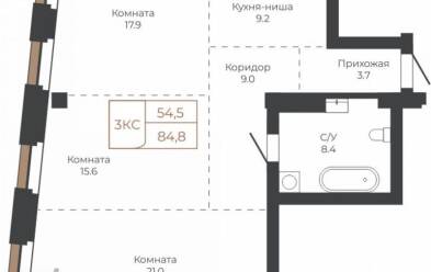 Продается 3 ком.