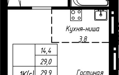Продается 1 ком.