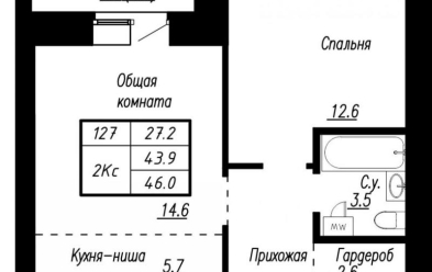 Продается 2 ком.