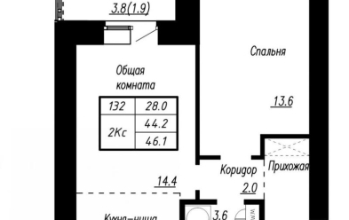 Продается 2 ком.