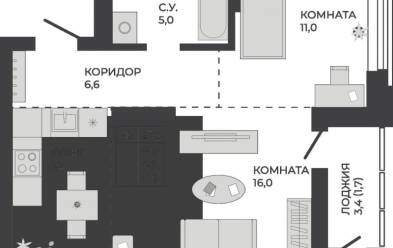 Продается 2 ком.