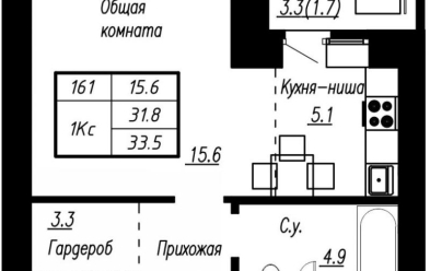 Продается 1 ком.