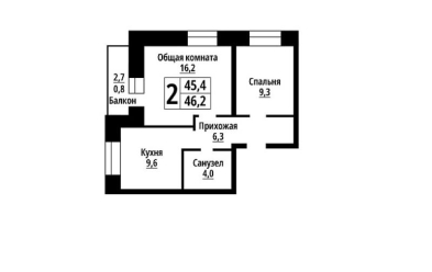 Продается 2 ком.