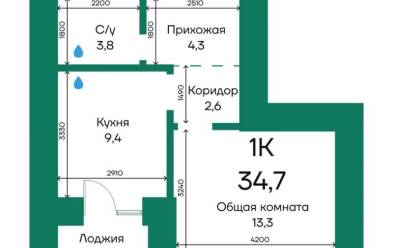 Продается 1 ком.