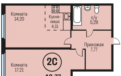 Продается 2 ком.