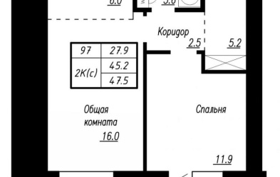 Продается 2 ком.