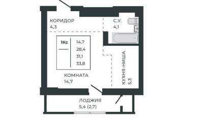 Продается 1 ком.
