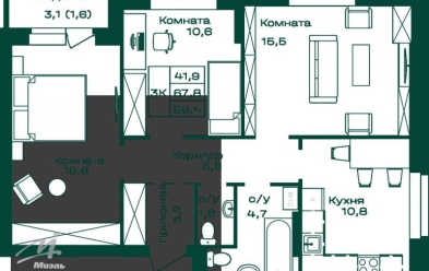 Продается 3 ком.