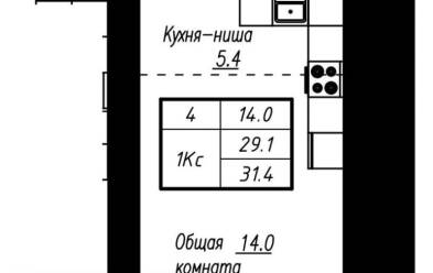 Продается 1 ком.