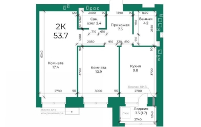 Продается 2 ком.