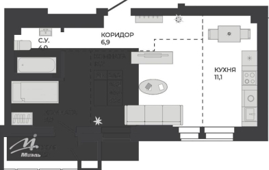Продается 2 ком.
