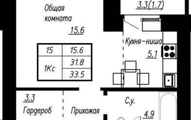 Продается 1 ком.