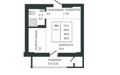 Продается 1 ком.