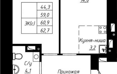Продается 3 ком.