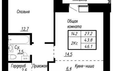 Продается 2 ком.