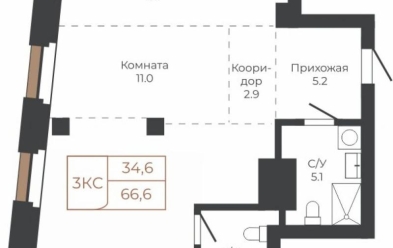 Продается 2 ком.