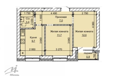 Продается 2 ком.