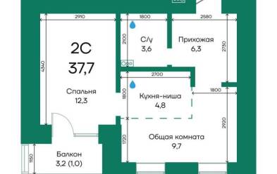 Продается 2 ком.