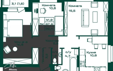Продается 3 ком.