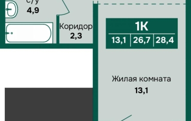 Продается 1 ком.