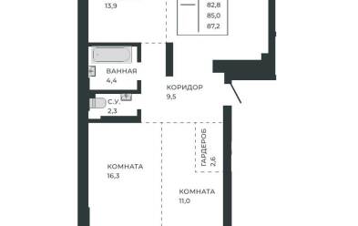 Продается 3 ком.